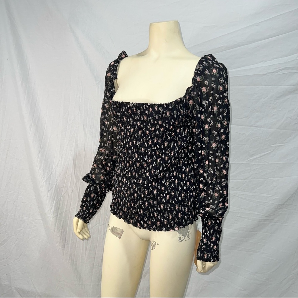 Reformation Pinto Smocked Top